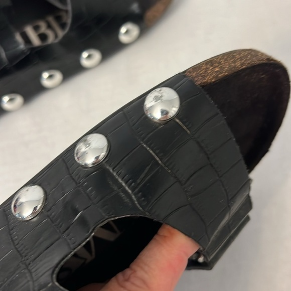 Sam & Libby Black Slide Sandals 7 - Picture 8 of 16